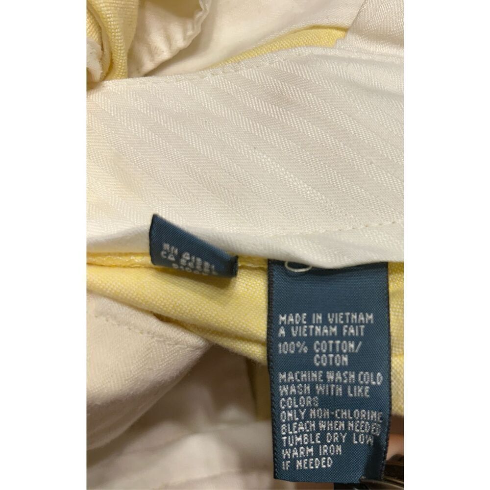 Ralph Lauren Polo Shorts Mens 31 Yellow Flat Front Chino Golf Preston - Picture 4 of 10